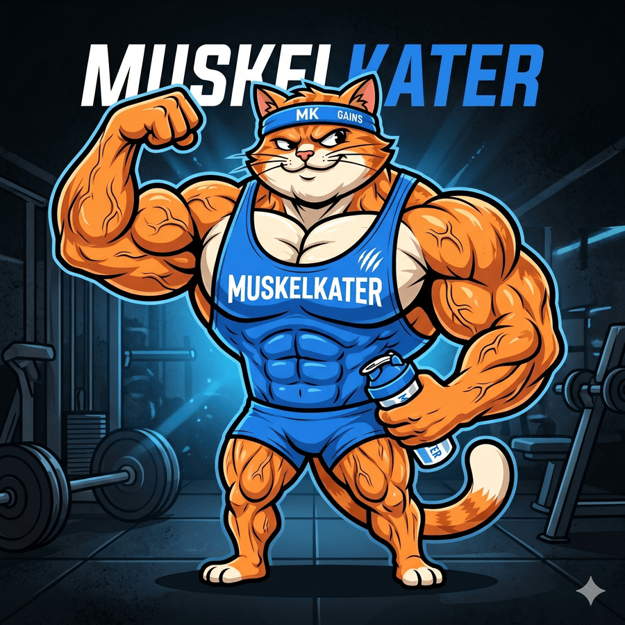 Muskelkater Maskottchen